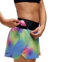 Hoka Women's 4" Glide Short - Black Multi -Elara Wear Shop 1135016 MULT 04 1