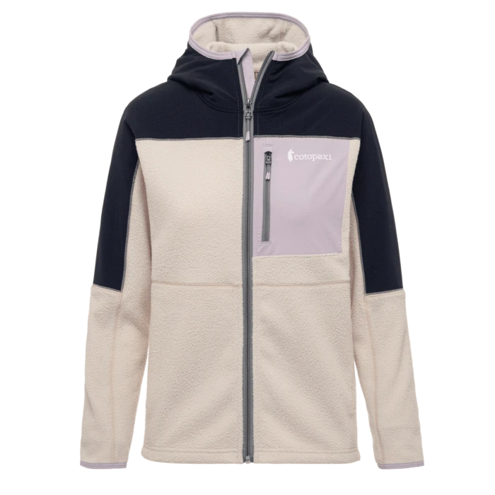 Cotopaxi Women's Abrazo Hooded Full-Zip Fleece Jacket - Black & Cream 1 Cotopaxi Women's Abrazo Hooded Full-Zip Fleece Jacket - Black & Cream