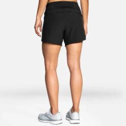 BROOKS Women's Chaser 5" 2-in-1 Short - Black -Elara Wear Shop 221465 001 MB Chaser 5in Short CF F21