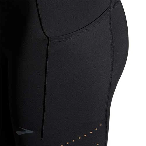 BROOKS Women's Method 8" Short Tight - Black 2 BROOKS Women's Method 8" Short Tight - Black - Image 2