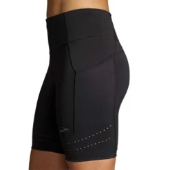 BROOKS Women's Method 8" Short Tight - Black 8 BROOKS Women's Method 8" Short Tight - Black -Elara Wear Shop 221525 001 D4 Method 8in Short Tight