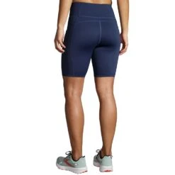 BROOKS Women's Method 8in Short Tight - Navy -Elara Wear Shop 221525 451 MB Method 8in Short Tight