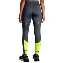 BROOKS Women's Run Visible Tight - Asphalt/Nightlife -Elara Wear Shop 221558 044 MB Run Visible Tight