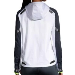 BROOKS Women's Run Visible Thermal Hoodie - White/Asphalt/Nightlife -Elara Wear Shop 221559 134 MB Run Visible Thermal Hoodie