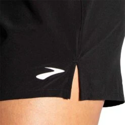 BROOKS Women's Moment 5" Shorts - Black -Elara Wear Shop 221582 001 D1 Moment 5in Short