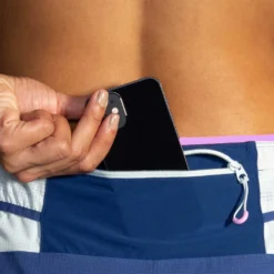 BROOKS Women's High Point 3" 2-in-1 Short - Aegean/Lt Slate -Elara Wear Shop 221611 462 D4 High Point 3in 2in1 Short