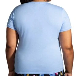 BROOKS Women's Distance Short Sleeve 2.0 - Lt Lavender -Elara Wear Shop 221614 422 MB Distance Short Sleeve 2