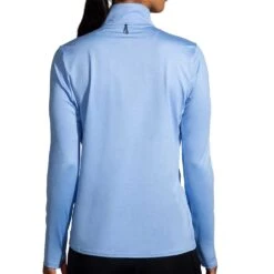 BROOKS Women's Dash 1/2 Zip 2.0 - Htr Lt Lavender -Elara Wear Shop 221651 465 MB Dash Half Zip 2