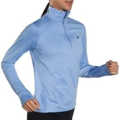 BROOKS Women's Dash 1/2 Zip 2.0 - Htr Lt Lavender -Elara Wear Shop 221651 465 MV Dash Half Zip 2