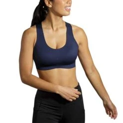 BROOKS Women's Dare Crossback 2.0 Run Bra - Navy -Elara Wear Shop 350084 451 MA Dare Crossback Run Bra 2