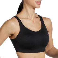 BROOKS Women's Dare Scoopback Run Bra 2.0 - Black -Elara Wear Shop 350086 001 MV Dare Scoopback Run Bra 2