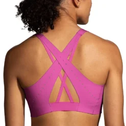 BROOKS Women's Dare Strappy 2.0 Run Bra - Frosted Mauve -Elara Wear Shop 350088 607 MB Dare Strappy Run Bra 4