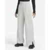 Nike Women's Fleece High Rise Pant Wide - Dark Grey Heather