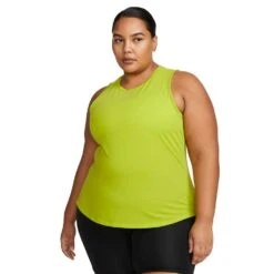 Women's Nike Dri-Fit One Luxe Standard Fit Tank- Bright Cactus