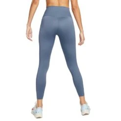 Women's Nike Go High Rise 7/8 Leggings - Diffused Blue/Black -Elara Wear Shop AURORA DQ5636 491 PHSBM001 2000
