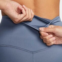 Women's Nike Go High Rise 7/8 Leggings - Diffused Blue/Black -Elara Wear Shop AURORA DQ5636 491 PHSYM007 2000