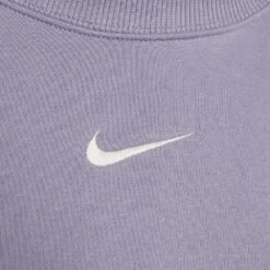 Women's Nike Pheonix Fleece Oversized Crew - Indigo Hazel -Elara Wear Shop AURORA DQ5761 519 PHSYM002 2000