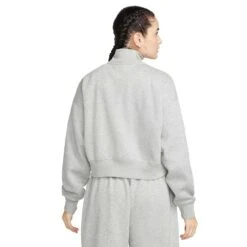 Nike Women's Sportswear Phoenix Fleece Top - Dark Grey Heather/Sail 7 Nike Women's Sportswear Phoenix Fleece Top - Dark Grey Heather/Sail -Elara Wear Shop AURORA DQ5767 063 PHSBM001 2000 1