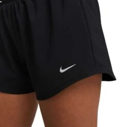 Women's Nike One Dri-Fit Mid Rise 3in Short - Black -Elara Wear Shop AURORA DX6010 010 PHSYM003 2000