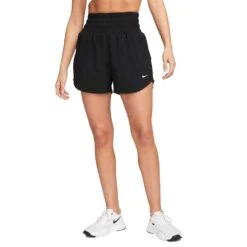 Women's Nike One Dri-Fit Ultra High Rise 3in Short - Black -Elara Wear Shop AURORA DX6642 010 PHSFM001 2000