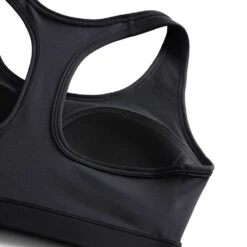 Women's Nike Swoosh Medium Support Bra - Black -Elara Wear Shop AURORA DX6821 010 PHSYM002 2000