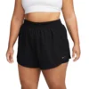 Women'sNike Dri-FIT One High-Rise 3" 2-in-1 Shorts (Plus)- Black