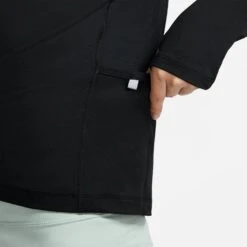 Women's Nike Element Crew - Black/Reflective Silver -Elara Wear Shop CU3277 010 PHSYM002 2000