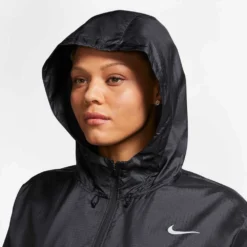 Women's Nike Essential Jacket - Black -Elara Wear Shop CZ2851 010 PHSYM001 1