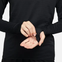 Women's Nike Therma-FIT Element Running Crew - Black/Reflective Silver -Elara Wear Shop DD6779 010 PHSYM004 2000