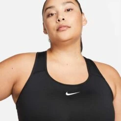 Nike Women's Swoosh Bra - Black 6 Nike Women's Swoosh Bra - Black -Elara Wear Shop DH3384 010 PHSYM001 2