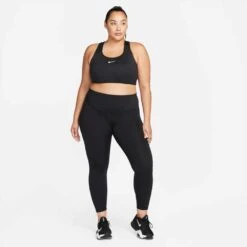 Nike Women's Swoosh Bra - Black 7 Nike Women's Swoosh Bra - Black -Elara Wear Shop DH3384 010 PHSYM002 1