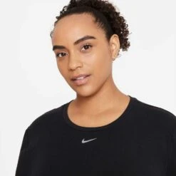 Nike Women's One Luxe Women's Standard Fit Short-Sleeve Top - Black -Elara Wear Shop DJ6751 010 PHSYM001 1