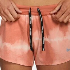 Women's Nike Dri-FIT Eclipse Short- Madder Root/Black -Elara Wear Shop DM7725 827 PHSYM005