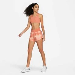 Women's Nike Dri-FIT Eclipse Short- Madder Root/Black -Elara Wear Shop DM7725 827 PHSYM006