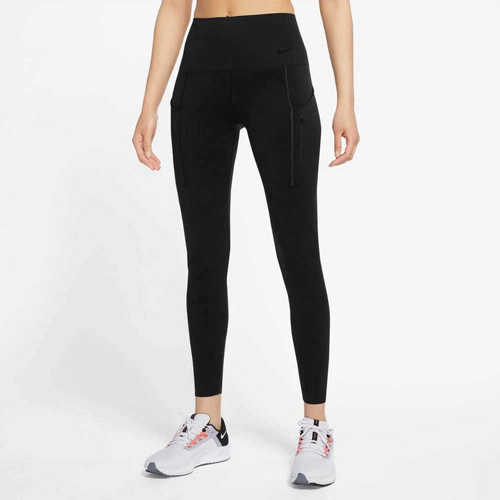 Women's Nike Dri-FIT Go High Rise 7/8 Tight - Black/Black 1 Women's Nike Dri-FIT Go High Rise 7/8 Tight - Black/Black