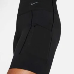 Women's Nike Dri-Fit Go High Rise 8in Short - Black -Elara Wear Shop DQ5923 010 PHSYM007