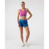 Women's Hopper Relax 4" Running Short - Nouvean Navy Polkadot