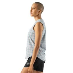 Women's High Country Sleeveless Shirt - All Aboard Plaid -Elara Wear Shop DSC00250 5000x d4f1ff6d d740 4c9d 8547 d7efd1111b94