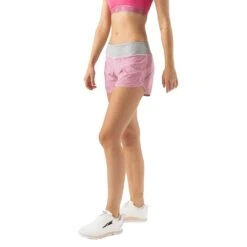 Women's Hopper 4in Shorts - Pink Stripe Geo -Elara Wear Shop DSC01598 2048x 88789158 b96b 4a5c a744 e00ca6e3d85f