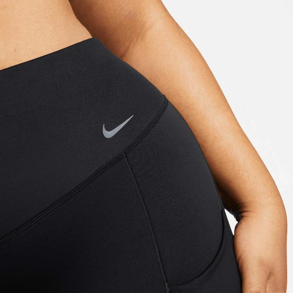Nike Women's Dri-Fit Go High Rise 8in Short - Black 5 Nike Women's Dri-Fit Go High Rise 8in Short - Black - Image 5