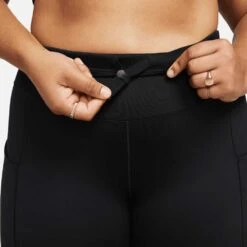 Nike Women's Dri-Fit Go High Rise 8in Short - Black 12 Nike Women's Dri-Fit Go High Rise 8in Short - Black -Elara Wear Shop DX3512 010 PHSYM005 2000