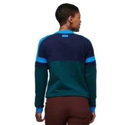 Cotopaxi Women's Bandera Organic Sweatshirt - Maritime/Deep Ocean -Elara Wear Shop F22 W Bandera Sweatshirt Maritime Deep Ocean 235