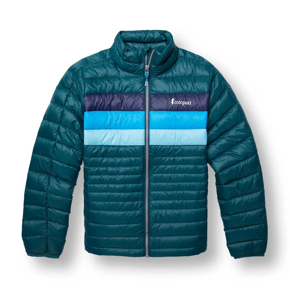 Cotopaxi Women's Fuego Down Jacket - Deep Ocean Stripes 1 Cotopaxi Women's Fuego Down Jacket - Deep Ocean Stripes
