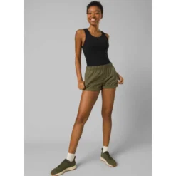 Prana Women's Foundation Rib Tank Top - Black Heather -Elara Wear Shop Foundation Rib Tank 4