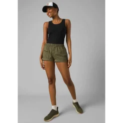 Prana Women's Foundation Rib Tank Top - Black Heather -Elara Wear Shop Foundation Rib Tank 6