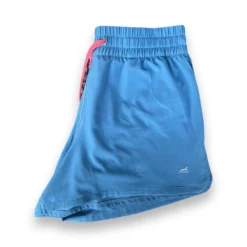Women's Essential Running Short - Blue Ashes/Reflective 3M Gazelle Logo -Elara Wear Shop IMG 9416