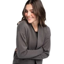 LOLE Women's Organic Cotton Cardigan - Magnet -Elara Wear Shop LSW4288 BB04 2 1900x 76cf41b1 01c3 47eb a4ce bc114f83ce39