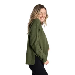 LOLE Women's Camille Crew Neck Sweater - Taraggon Heather -Elara Wear Shop LSW4356 V802 2 1900x 6d06ff0b 908d 427b 87bf 59e1930666b4