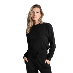 LOLE Women's Om Tech Crew Neck Long Sleeve Top - Black Beauty -Elara Wear Shop LSW4404 N415 1 2048x2860 ebc3f851 b4ff 4a52 9219 556f4988f17c