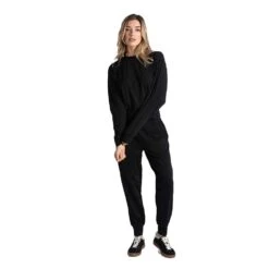 LOLE Women's Om Tech Crew Neck Long Sleeve Top - Black Beauty
